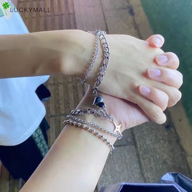 Set 2 Vòng Tay Bạc Phong Cách Cổ Điển Thời Trang Cho Nữ