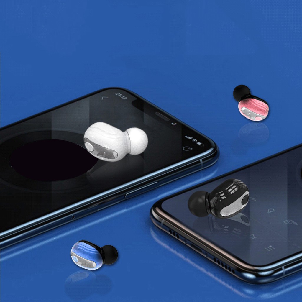 Tai Nghe Nhét Tai Hel + 1 Tai S9 Mini Bluetooth 5.0 Không Dây Có Mic