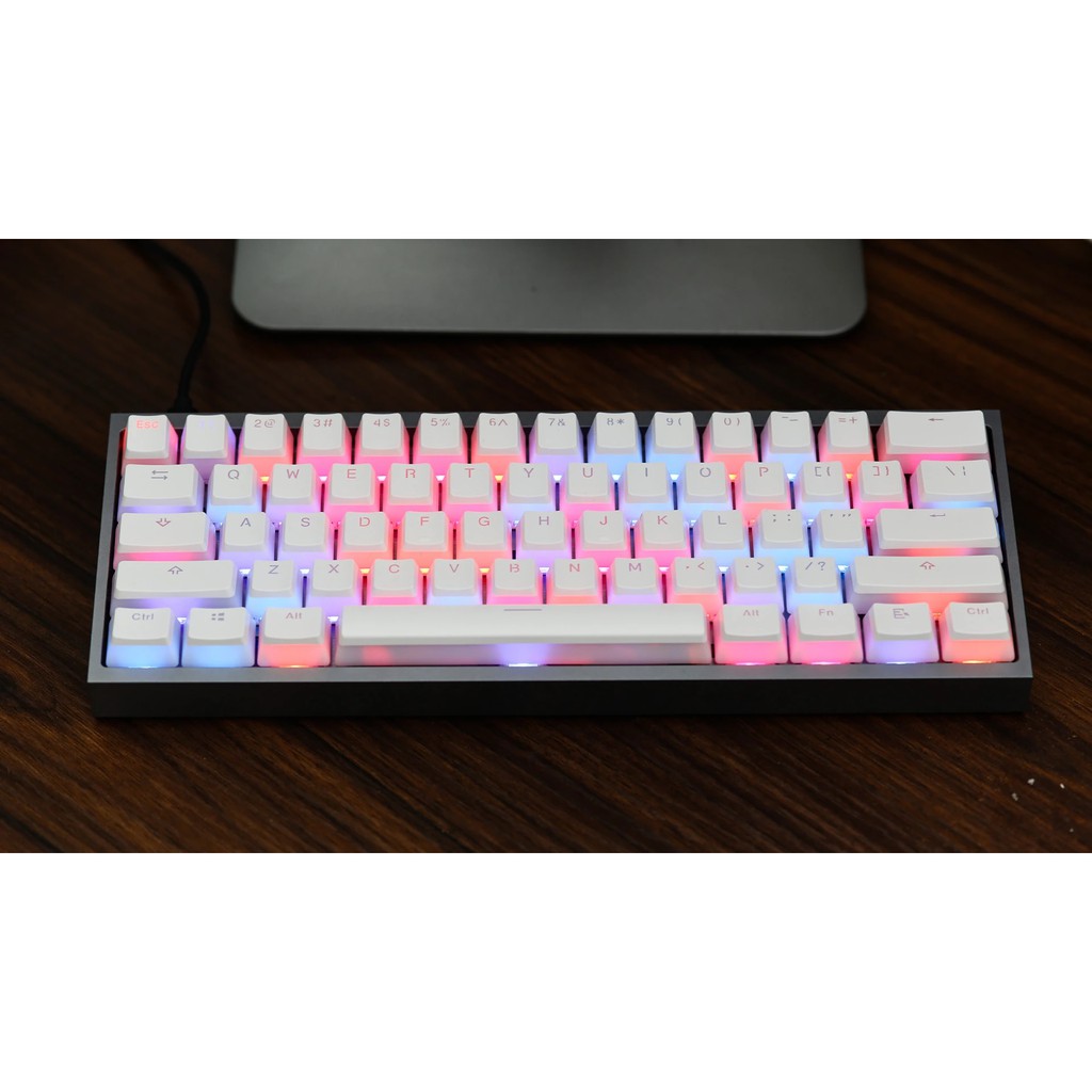 Bộ keycap Pudding PBT xuyên led nhiều màu