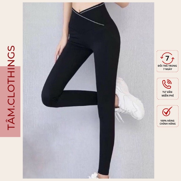 Quần legging nữ cạp cao cao cấp chất umi loại 1 quần gen bụng TÂM Clothings