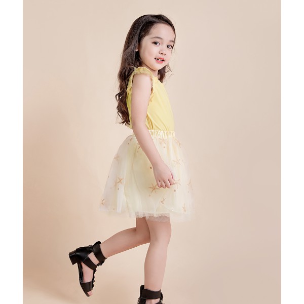 Áo thun phối lưới hoa ren Lovekids LK0136