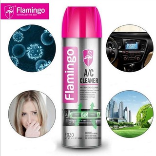 Vệ Sinh Khe Cửa Gió Điều Hòa Ô Tô - Chai Xịt Bọt Vệ Sinh Flamingo