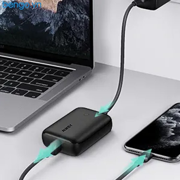 [Mã SKAMA06 giảm 8% đơn 250k]Pin Dự Phòng Aukey 10.000mAh PD 18W Và QC 3.0 - PB-N83S