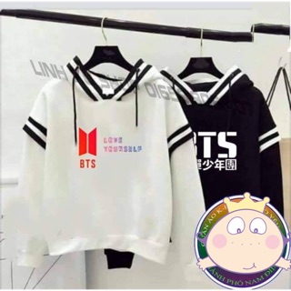 Áo hoodie bts viền tay cao cấp 2