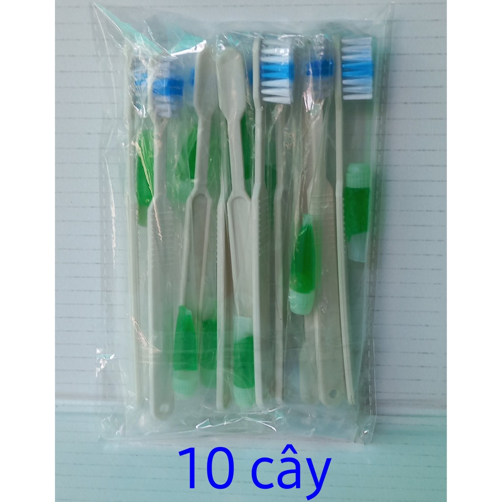 [loại1] 10 cây Bàn chải đánh răng khách sạn du lịch tặng kèm kem đánh răng