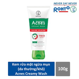 Kem Rửa Mặt Ngăn Ngừa Mụn Acnes Creamy Wash 3S 100g