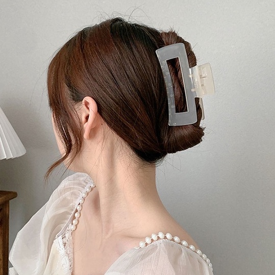 Kẹp Tóc Càng Cua Bằng Nhựa Acrylic Kiểu Dáng Thời Trang Dành Cho Nữ