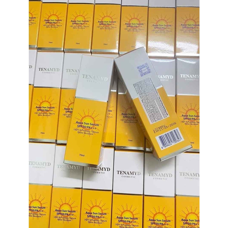 [CHÍNH HÃNG] Huyết Thanh Chống Nắng Tenamyd SPF 50/PA+++ Aqua Sun Serum SPF- Tinh chất chống nắng Kem chống nắng Tenamyd