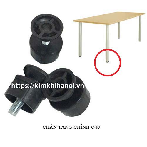 Chân tăng chỉnh chiều cao hộp tròn Φ40