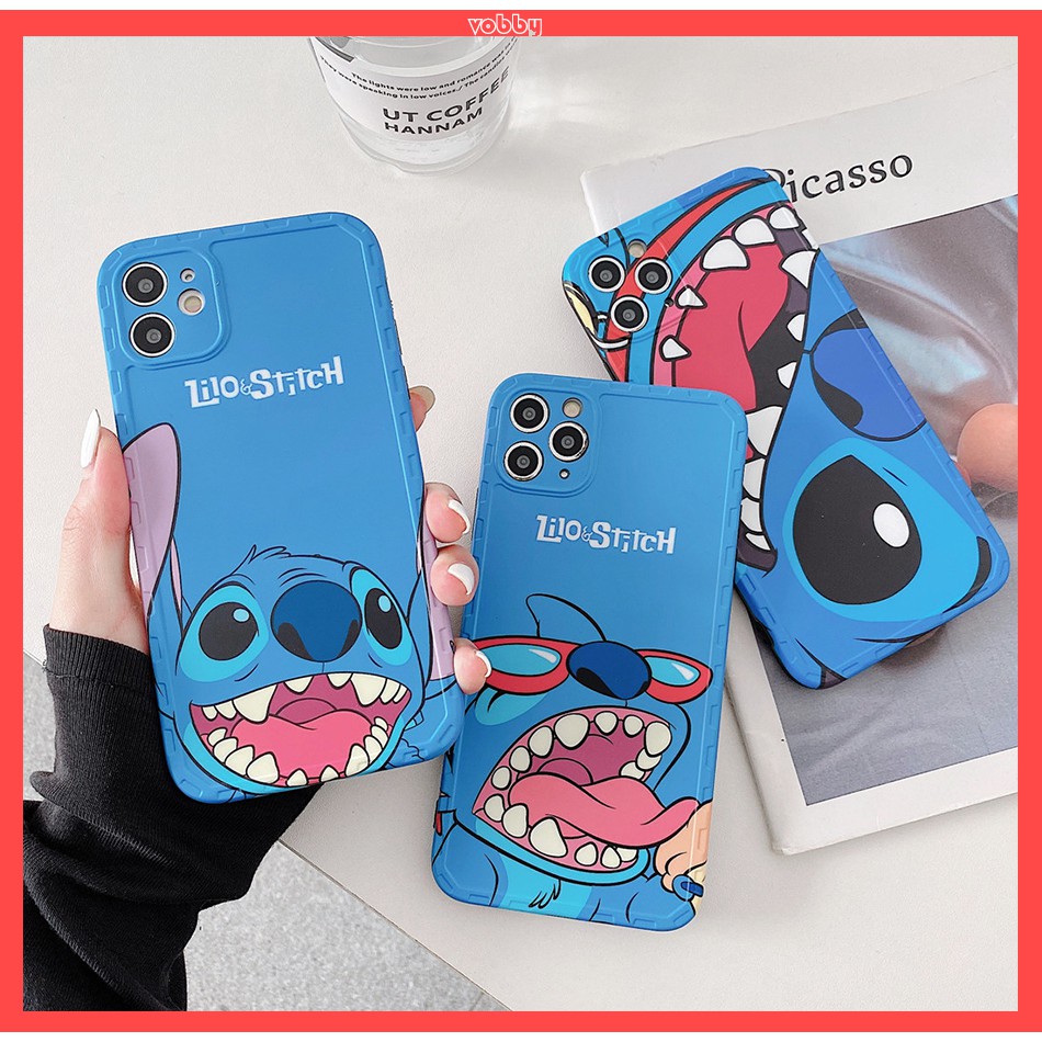 Ốp điện thoại nhựa mềm in hình Stitch thích hợp cho iPhone12 mini 11 PRO MAX 7/8Plus SE2020 X/XS XR XSMAX