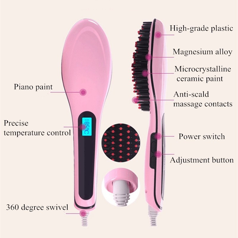 Lược chải duỗi tóc nhanh Fast Hair Straightener HQT-906 - Độc và Lạ