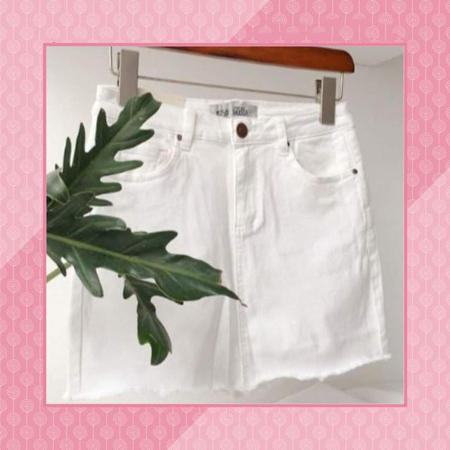 [First Love] 12C15B1 Chân váy ngắn kaki trơn basic vải dày đẹp, đủ size S M L