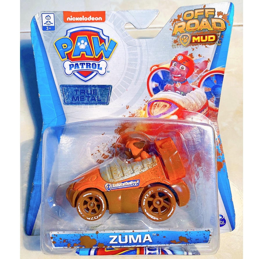 Xe chó cứu hộ Zuma - Paw Patrol Full box - True Metal - Hàng chính hãng Spin Master - Hasbro