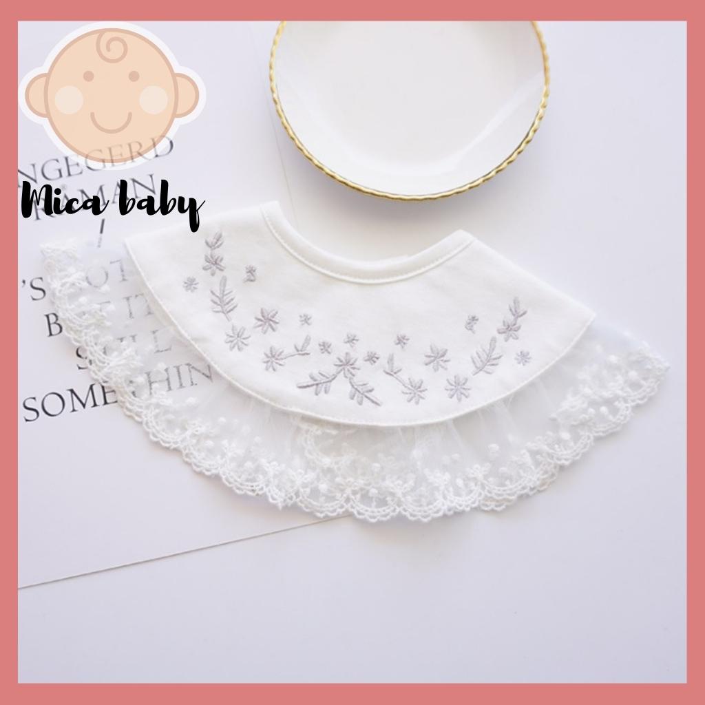 Yếm cổ chất cotton cao cấp đáng yêu cho bé gái Mica baby YC05
