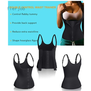 Fierjob Fashion Bodysuit Women Slimming Zipper Waist Trainer Fashion Body Shaper Tummy Waist Shapers Shapewear Tops