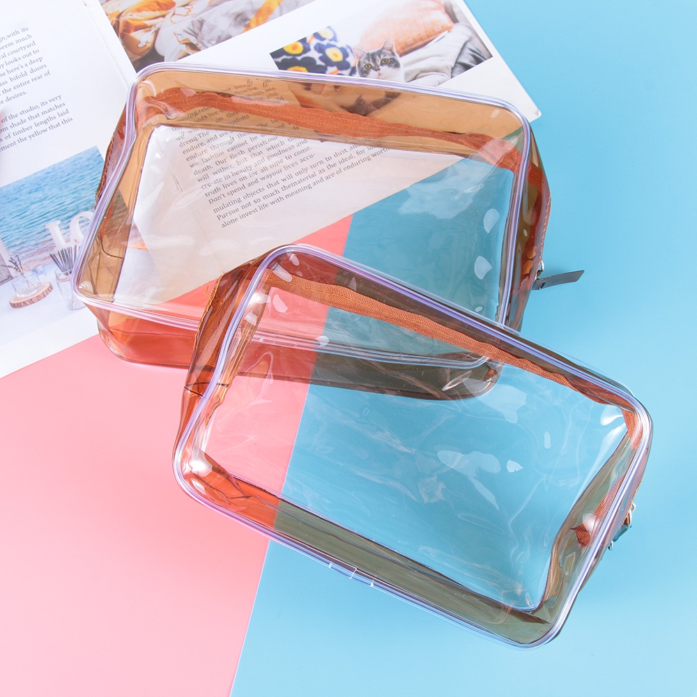 Túi nhựa PVC trong suốt đựng đồ trang điểm tiện dụng