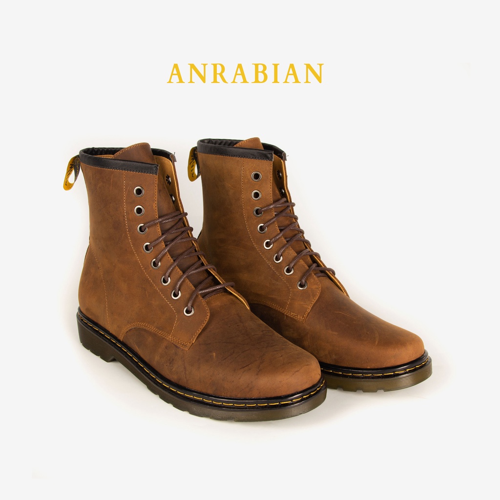 Giày ANRABIAN - Giày Boots da bò sáp ngựa điên nhập khẩu 100% | BigBuy360 - bigbuy360.vn