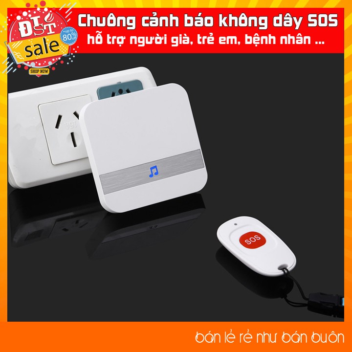 Chuông báo cho người già, SOS không dây người già, người bệnh, trẻ em