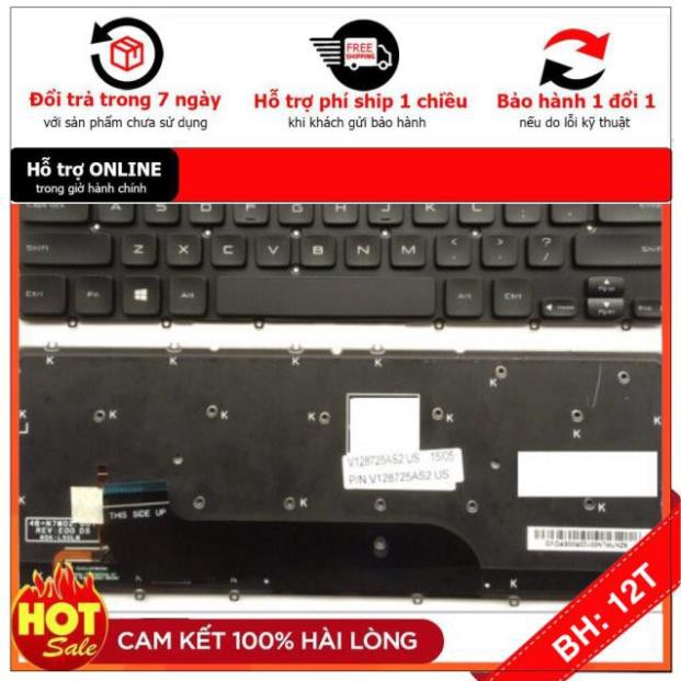 [BH12TH] 🎁 Bàn phím Dell Laptop Ultrabook XPS 12, 13 XPS 13Z, L321, L322, 9333 Có đèn