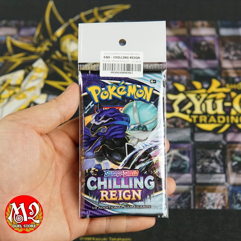 Túi thẻ bài Pokemon TCG Sword & Shield CHILLING REIGN Booster Pack - 01 pack gồm 10 lá bài (Giao pack hình ngẫu nhiên)