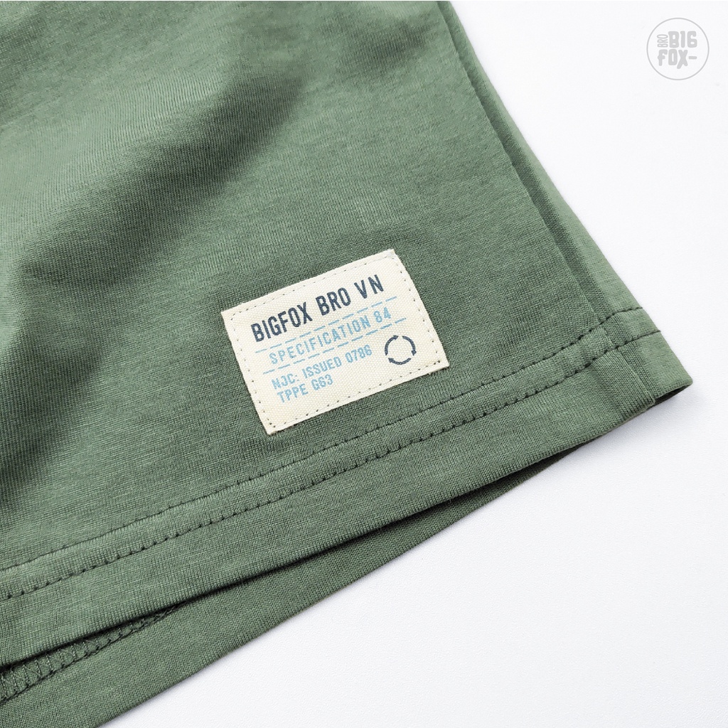 Áo phông trơn cho bé trai BIGFOX - MISS MEOW chất liệu cotton màu đỏ trắng vàng xanh ghi size trẻ em 3,4,5,6,7,8 tuổi