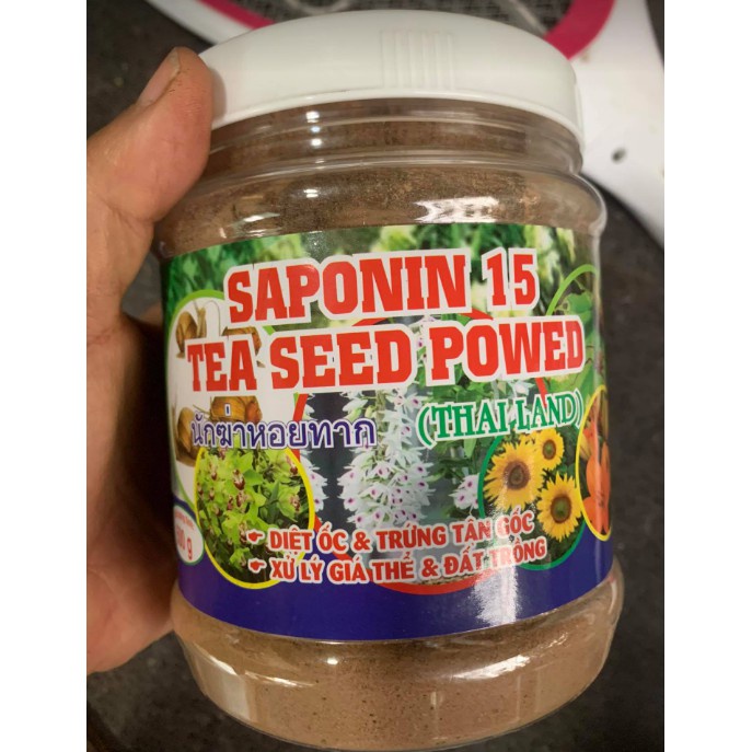 Trừ Ốc SAPONIN 15 THÁI LAN Chiết Xuất Từ Thảo Mộc hũ 500gRAM DIỆT ỐC TẬN GỐC cả trong giá thể
