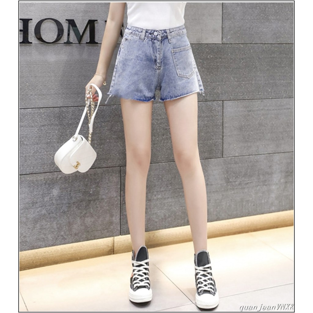 Quần short jean nữ TÚI BẦU 1 BÊN TB siêu đẹp thời trang -TB#12