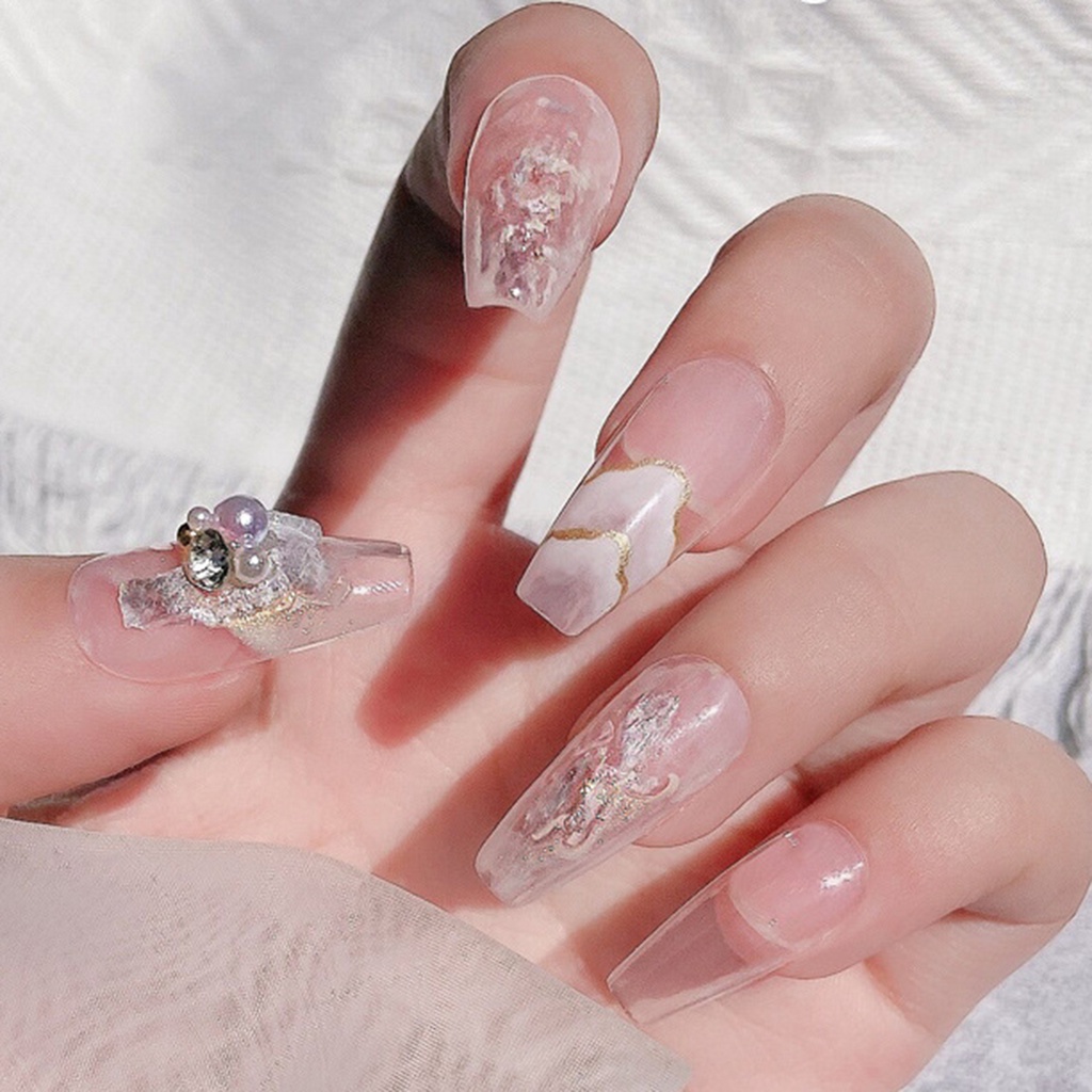 [beautymart] 1 Hộp Kim Tuyến Lấp Lánh Hình Vỏ Sò Dùng Trang Trí Móng Tay