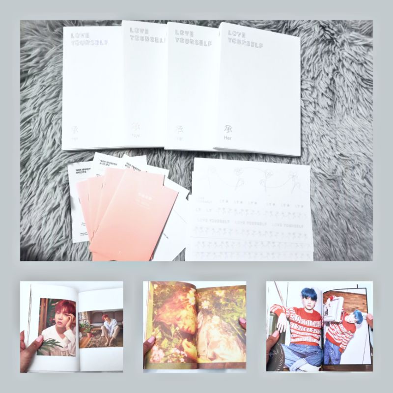 Bộ sưu tầm album BTS Love Yourself Her Lys không đồ random bìa trắng siêu xinh