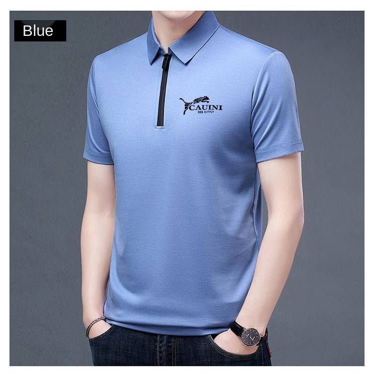 PIERRE CARDIN áo polo 100% Cotton Tay Ngắn Dáng Rộng Thời Trang Mùa Hè Cho Nam Giới