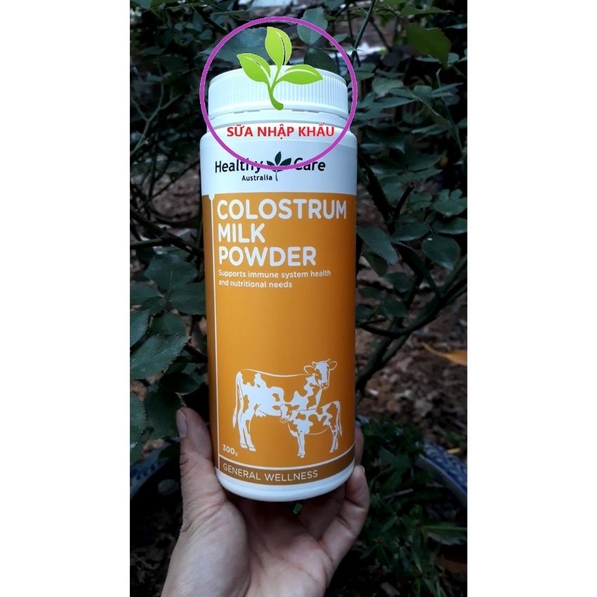 Sữa bò non Healthy Care Colostrum Milk Powder 300g nhập khẩu Úc