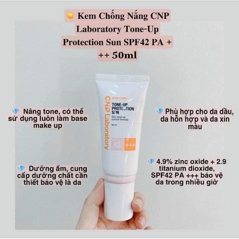 Kem Chống Nắng CNP LABORATORY Làm Sáng Tông Màu Da Spf42 Pa +++ Cao Cấp 50ml