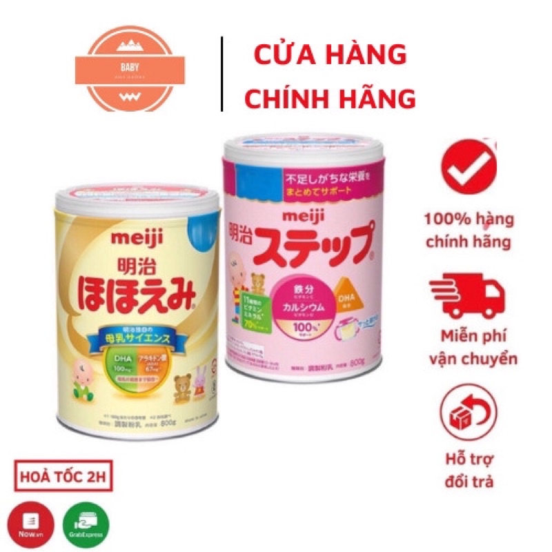 Sữa Meiji , morinaga nội địa của Nhật số 0 và số 1-3 (800g) t10/2022