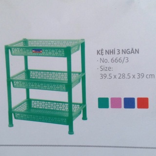 kệ chén nhí 3 ngăn (39,5x28,5x39cm)Duy Tân