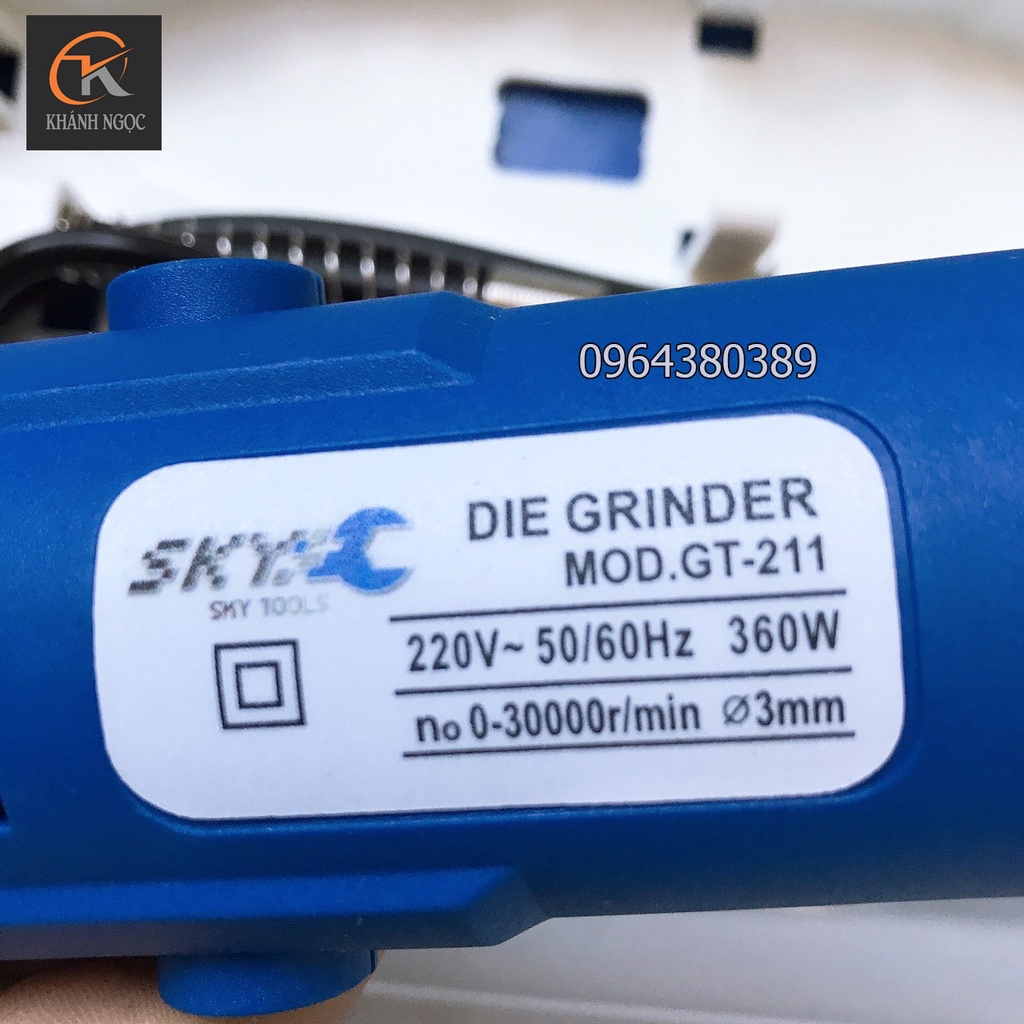 Bộ Máy Khoan Mài cắt Khắc mini Đa Năng SKY 200W Tặng 100 chi tiết  Điều Chỉnh 6 tốc độ