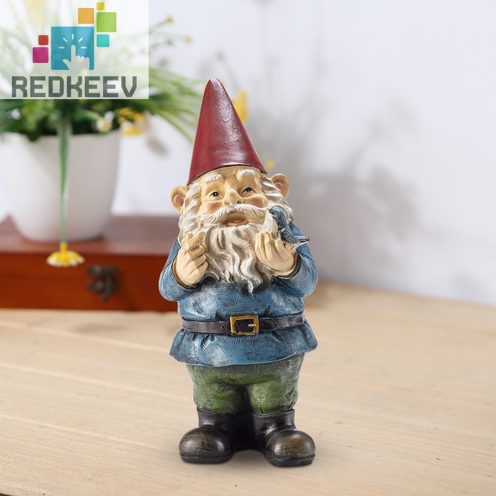 Tượng điêu khắc trang trí sân vườn hình chú lùn đỏ