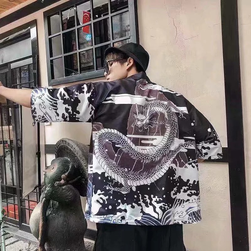 Áo Khoác Kimono Phong Cách Retro Nhật Bản Size S-3xl | BigBuy360 - bigbuy360.vn