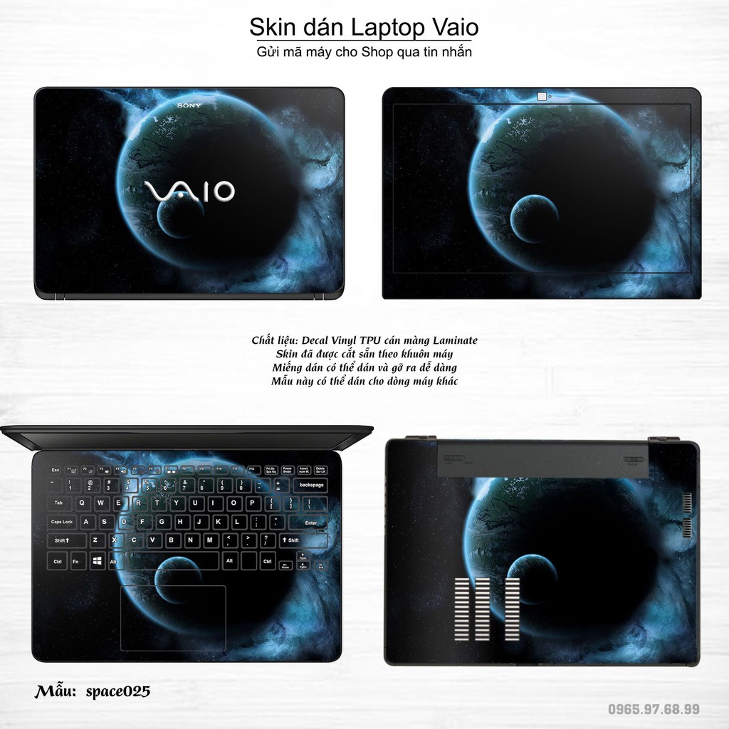 Skin dán Laptop Sony Vaio in hình không gian _nhiều mẫu 5 (inbox mã máy cho Shop)