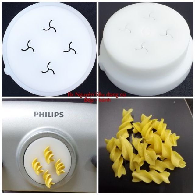 Khuôn nui xoắn to dùng cho máy làm mì Philips