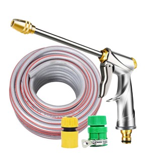 🚿❤️FREESHIP🚛 Bộ dây vòi xịt nước rửa xe, tưới cây ✔, tăng áp 3 lần, loại 7m, 10m 206701-2 đầu đồng,cút+ 🎁 mở chai