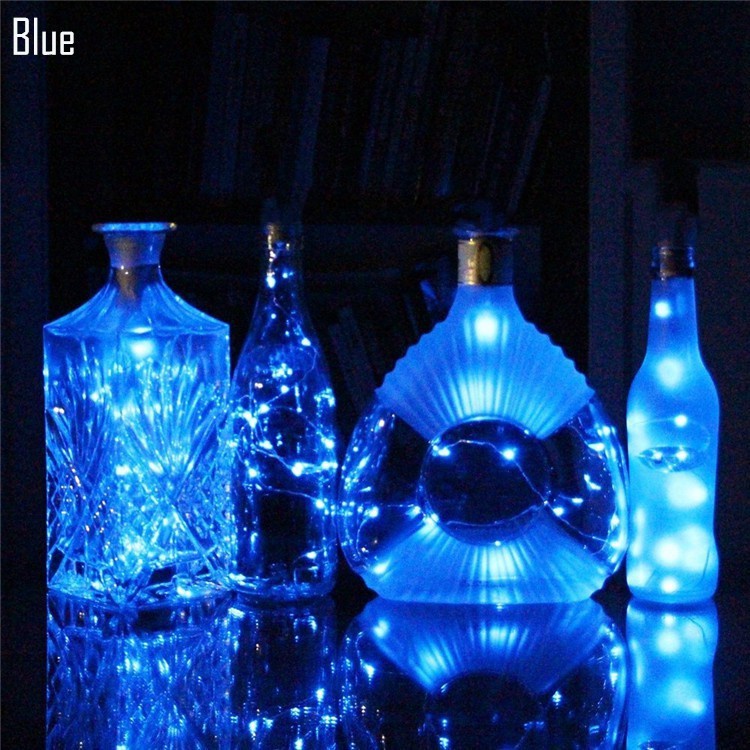 Dây Đèn LED Hình Nút Bần Trang Trí Chai Rượu Cho Tiệc Giáng Sinh Năm Mới