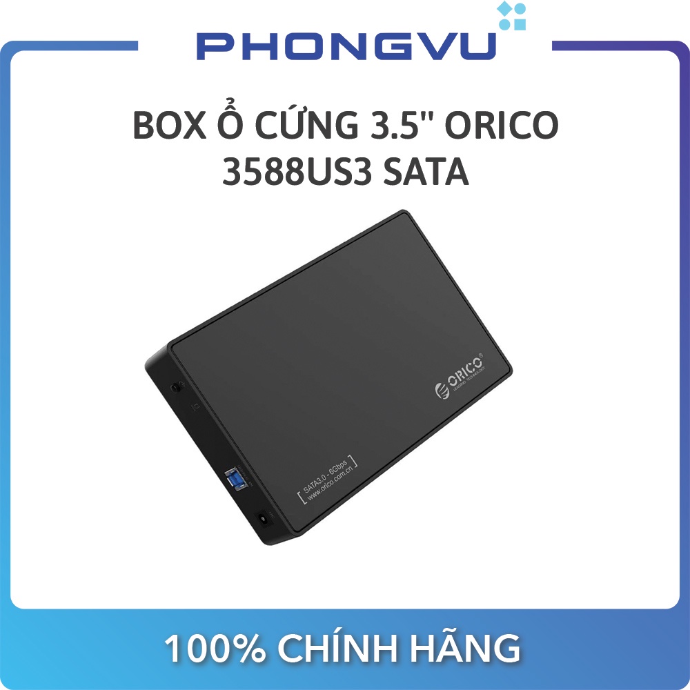 Box ổ cứng 3.5'' Orico 3588US3 Sata (3.0) - Bảo hành 12 tháng