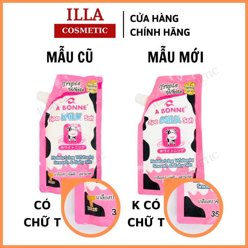 Muối Tắm Bò Thái Lan A Bonne Spa Milk Salt Tẩy Tế Bào Chết Muối Tắm Con Bò Túi 350g | BigBuy360 - bigbuy360.vn