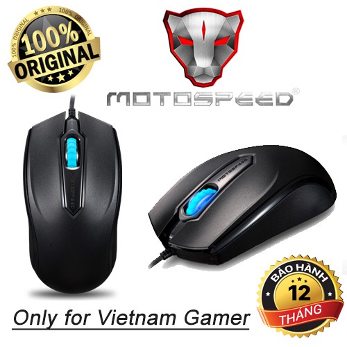 Chuột gaming Motospeed F12 Giảm 30k khi nhập MAYT30 - Chuột chơi game giá rẻ Motospeed