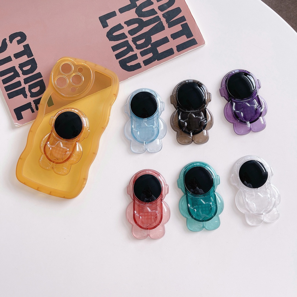 Giá Đỡ Điện Thoại Hình Gấu Hoạt Hình 3D Đính Pha Lê Thông Dụng Cho Iphone