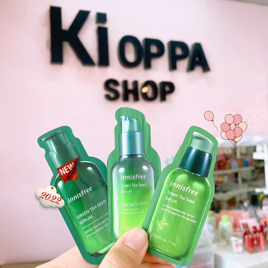 Sample Tinh chất dưỡng da trà xanh Innisfree Green Tea Seed Serum