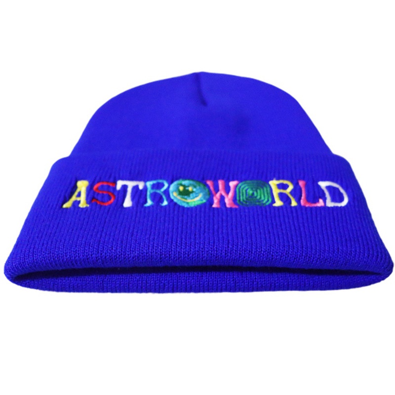 Nón len trùm đầu thêu chữ Astroworld WISH YOU WERE HERE thời trang unisex