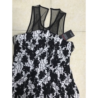 Đầm váy xoè BCBG gểnation phối lưới