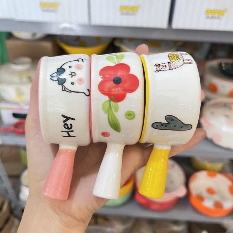 Bát gốm sứ ăn dặm, bát đĩa ăn dặm cho bé Sumishop2019