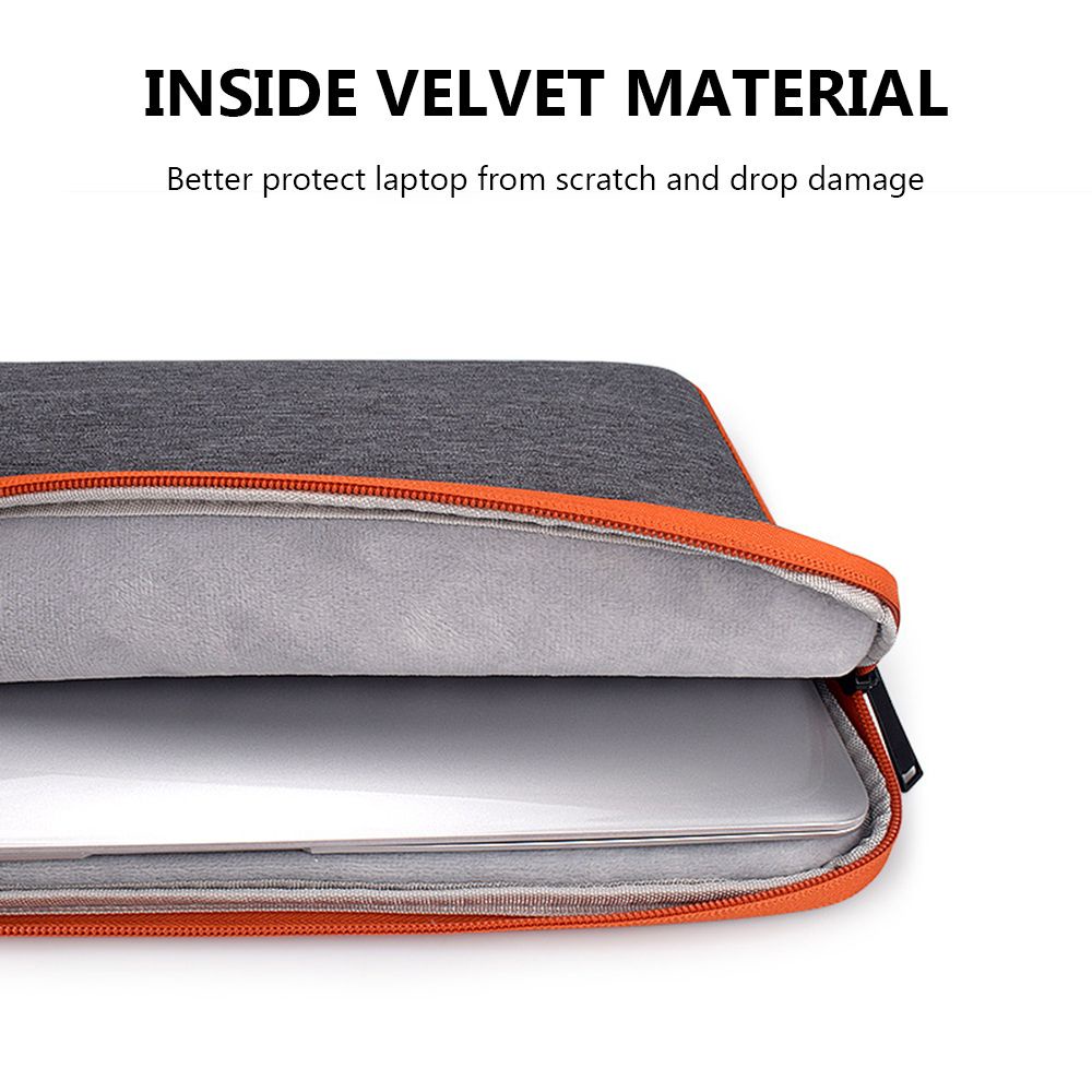 Túi đựng laptop hai đầu dây khóa kéo chống nước nhiều màu tùy chọn sức chứa lớn kích thước 11 13 14 15.4 15.6 inch